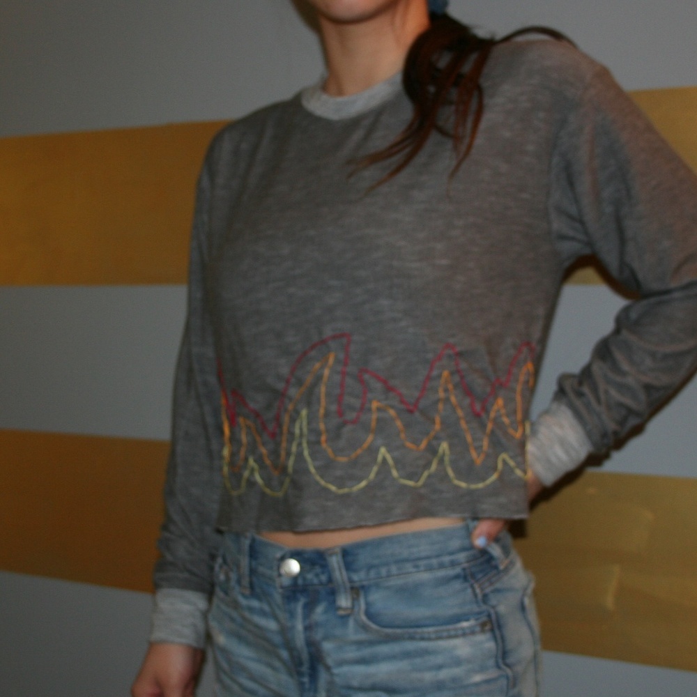Flame Crop Long Sleeve